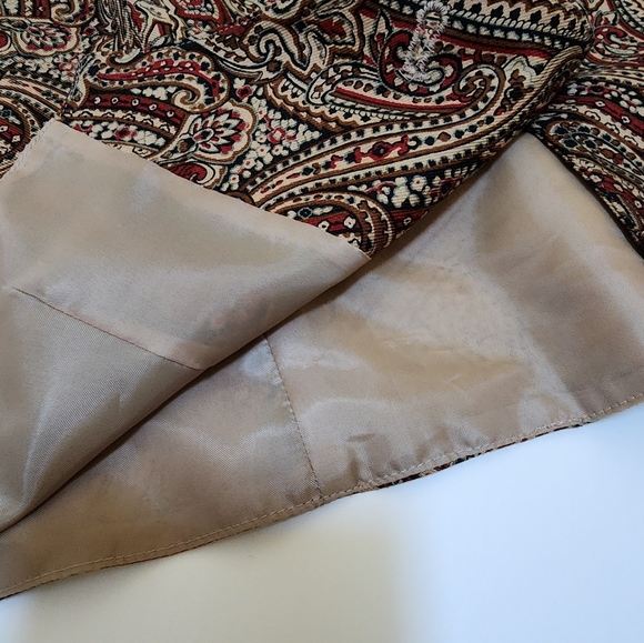 PENDLETON PAISLEY VEST PETITE 8 - Picture 3 of 7